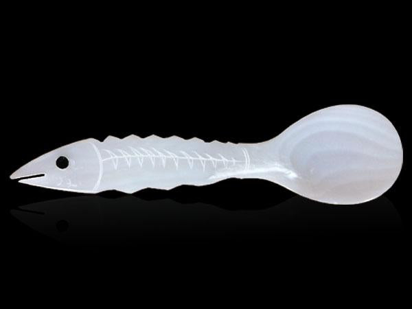 Sturgeon Shaped Mother of Pearl Spoon